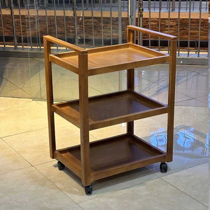 ترولی 3 طبقه تمام چوب 