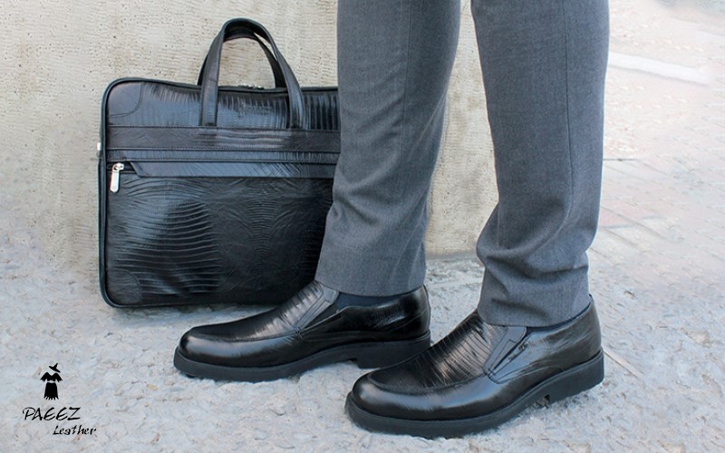 کفش مردانه و کیف مردانه چرمی 