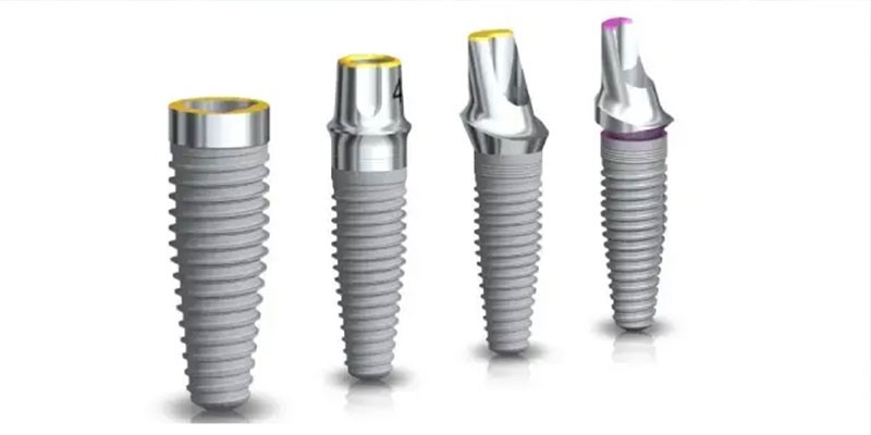 انواع فیکسچرهای ایمپلنت بر اساس شکل ظاهری و شیار