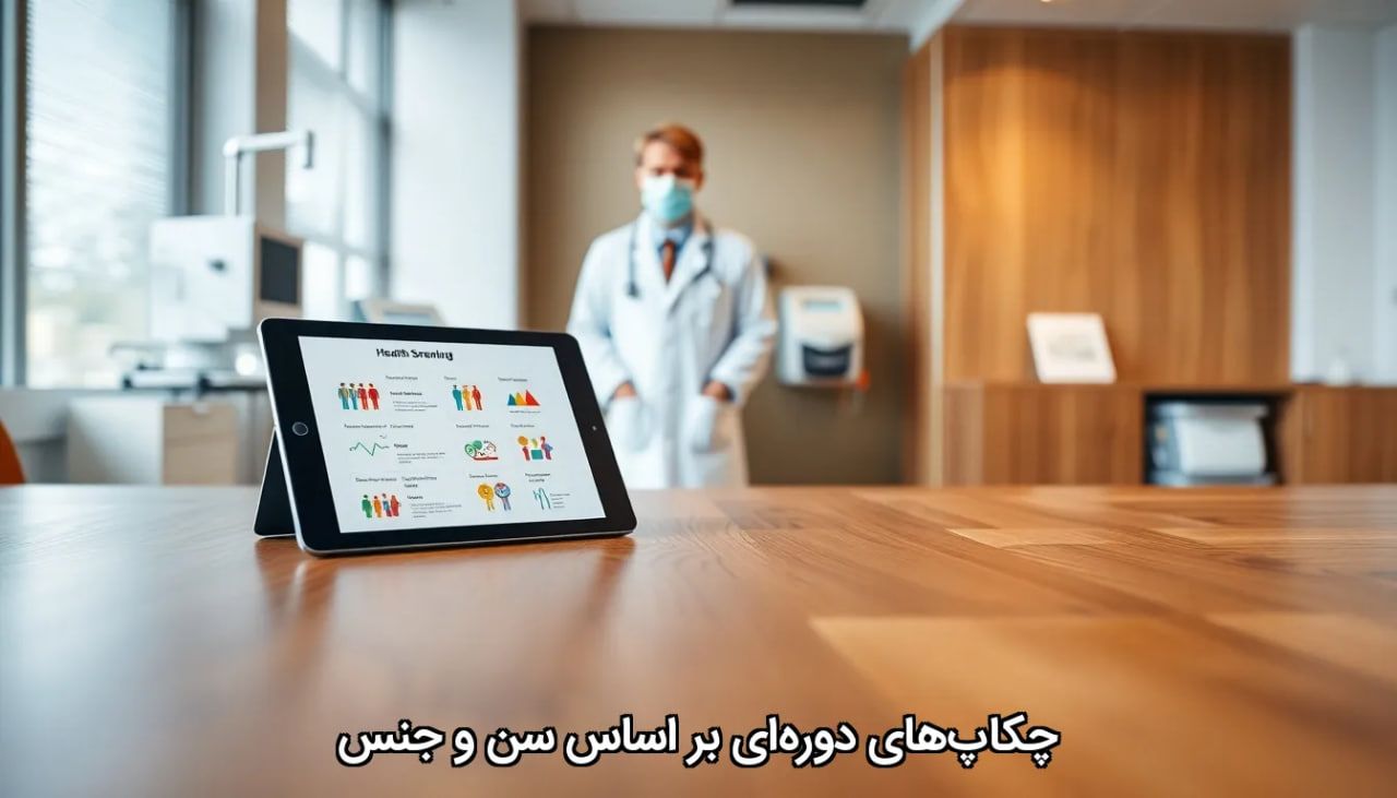 چکاپ‌های دوره‌ای بر اساس سن و جنس
