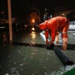 آب گرفتگی مسکن مهر شهر بندر جاسک