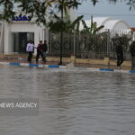 آب گرفتگی معابر در کیش