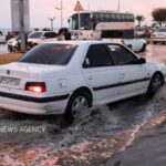 آبگرفتگی خیابان ها در دیّر