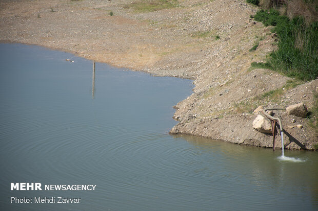 آبگیری سازه آبخیزداری روستای اغوشک جاسک