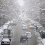 آسمان همدان برفی می‌شود