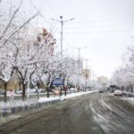 بارش برف در اشترینان