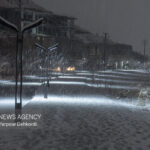 بارش برف در شیراز آغاز شد