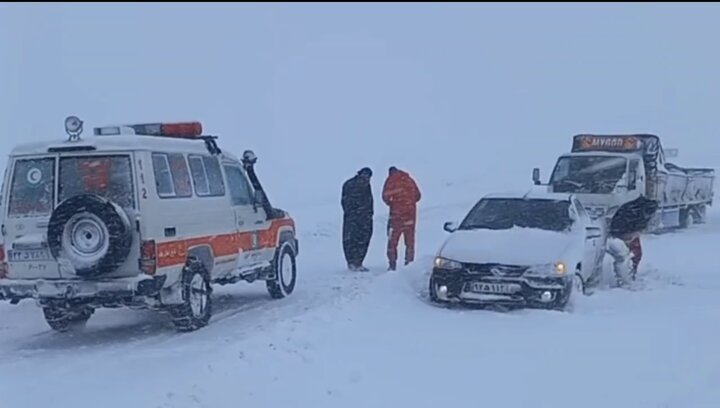 بارش برف شدید و کولاک در درگز