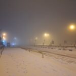 بارش برف گردنه امین‌الله بجنورد را سفیدپوش کرد