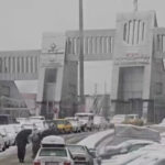 بارش شدید برف در مرز تمرچین