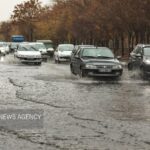 بسته شدن جاده دهلران به سمت مهران بر اثر سیلاب