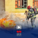 تصاویری از آتش سوزی شدید یک تالار در آستانه اشرفیه