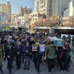 تصاویری از تشییع پیکر مطهر جانباز شهید در مشهد