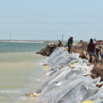 تلاش برای استحکام بخشی سیل بند روستاهای شهرستان شادگان