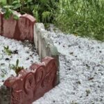 تگرگ جاده اهواز - شوش را سفیدپوش کرد