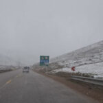 جاده‌های شیروان برفی شد