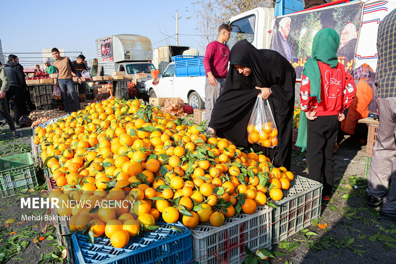 سفره های کوچک در بلندترین شب سال؛ روایتی ازبازار شب چله قم