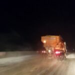 شن پاشی و برف روبی محور خوی- مرند