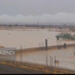 شهرک ایثار شهر بیرم فارس زیر آب رفت