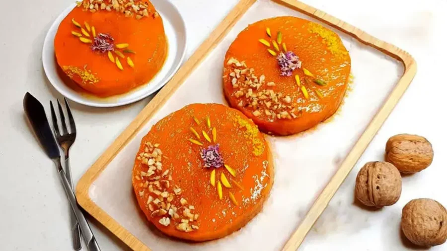 طرز تهیه دسر کدو حلوایی/ شیرینی متفاوت شب یلدا