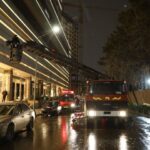 قطع برق در محدوده خیابان آزادی تا استقلال مشهد به دلیل سقوط درخت