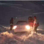 مسدود شدن گردنه قلاجه در پی بارش برف