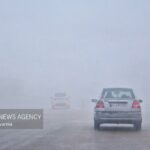 مه گرفتگی شدید در محور ورودی کنارگذر شرقی اصفهان در صبح جمعه