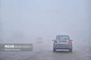 مه‌گرفتگی شدید در آباده فارس