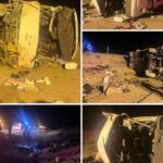 واژگونی اتوبوس در محور نطنز اصفهان با ۹ مصدوم و ۱۳ فوتی