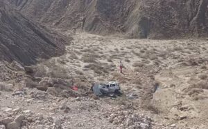 واژگونی خودرو در محور جاشک به دیّر یک مصدوم داشت