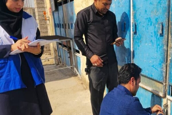 پلمب ۵ واحد صنفی متخلف در شهرستان زابل