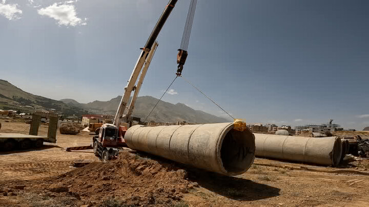 پیشرفت طرح نوسازی شبکه توزیع آب در محلات گیلانغرب