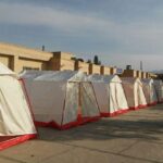 کمپ اسکان اضطراری در بندرعباس برپا شد