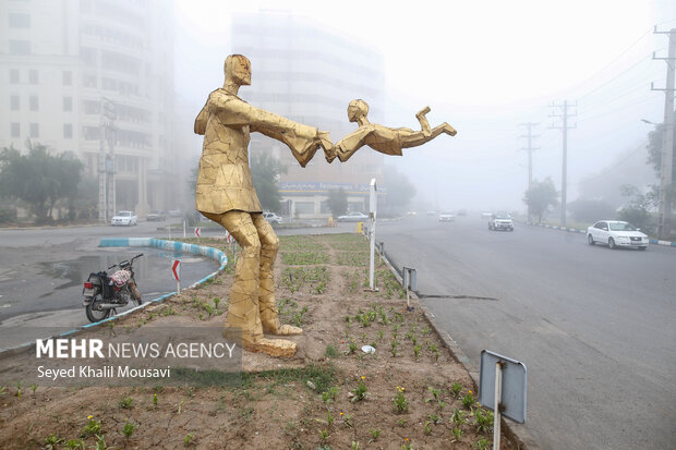 ۱۳ شهر خوزستان در وضعیت قرمز و نارنجی آلودگی هوا قرار گرفتند