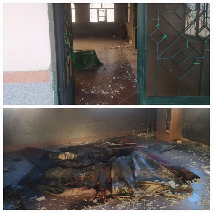 آتشزدن امامزاده به دست اغتشاشگران در شهرستان بدره آتشزدن امامزاده به دست اغتشاشگران در شهرستان بدره