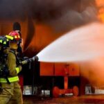 آتش‌سوزی یک ساختمان شش‌طبقه در یوسف‌آباد