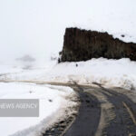 بارش برف در هلودشت بخش اطاقور لنگرود