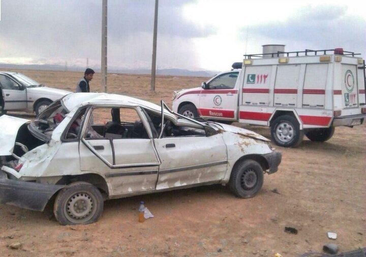برخورد پراید با گاردریل در محور شوش به اندیمشک ۵ مصدوم داشت