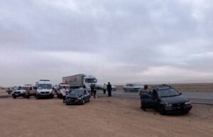 تصادف زنجیره‌ای ۳۰ خودرو در آزادراه زنجان – تبریز با ۲۱ مصدوم