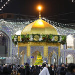 حال و هوای حرم رضوی در شب میلاد امام علی(ع)