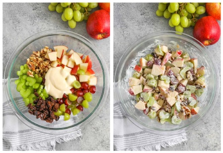 روش درست کردن سالاد والدورف