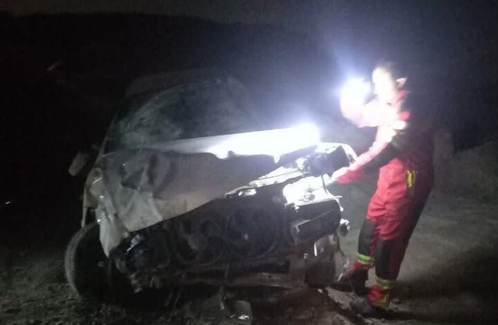 واژگونی خودرو در جاده دستگردان مشهد؛ یک فوتی و یک مصدوم