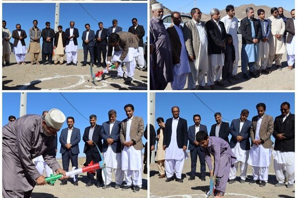 کلنگ‌زنی مدرسه چهارکلاسه در منطقه سینوکان