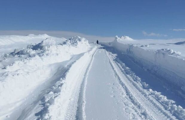 ارتفاع برف در بیله‌سوار به ۳۷ سانتی‌متر رسید