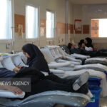 استقرار تیم سیار خون‌گیری در سرپل‌ذهاب برای اهدای خون