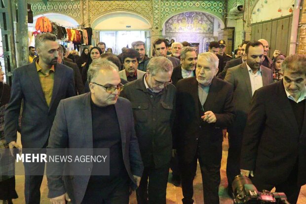بازدید وزیر میراث فرهنگی از طرح بازارچه سمنان