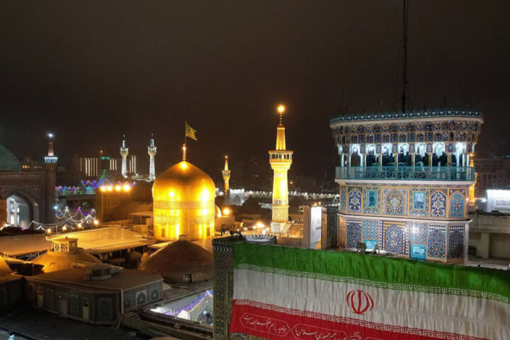 بانگ «الله اکبر» در حرم مطهر امام رضا(ع) طنین انداز شد