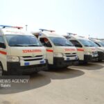 تیم‌های عملیاتی اورژانس در محل آتش‌سوزی آبادان حضور دارند