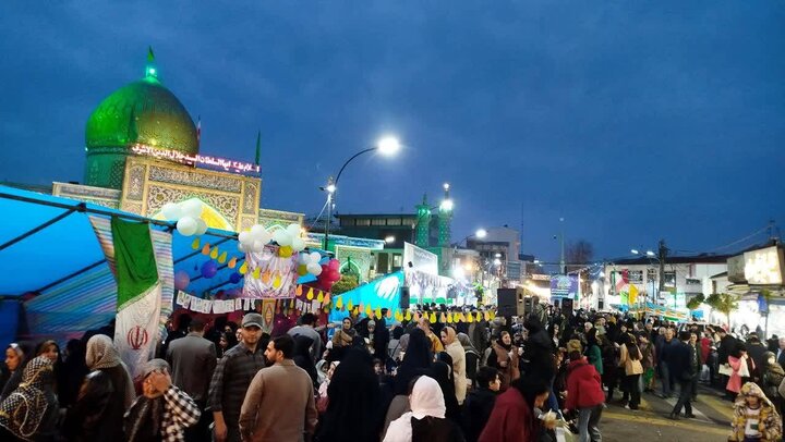 حال و هوای آستانه اشرفیه به مناسبت ولادت امام زمان(عج)