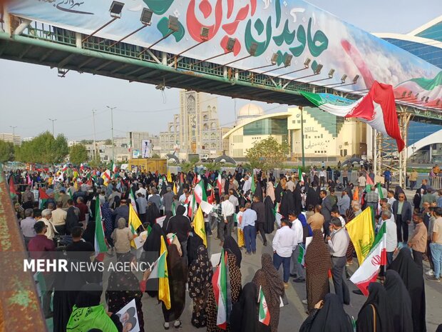 راهپیمایی یوم الله ۲۲ بهمن در بندرعباس آغاز شد